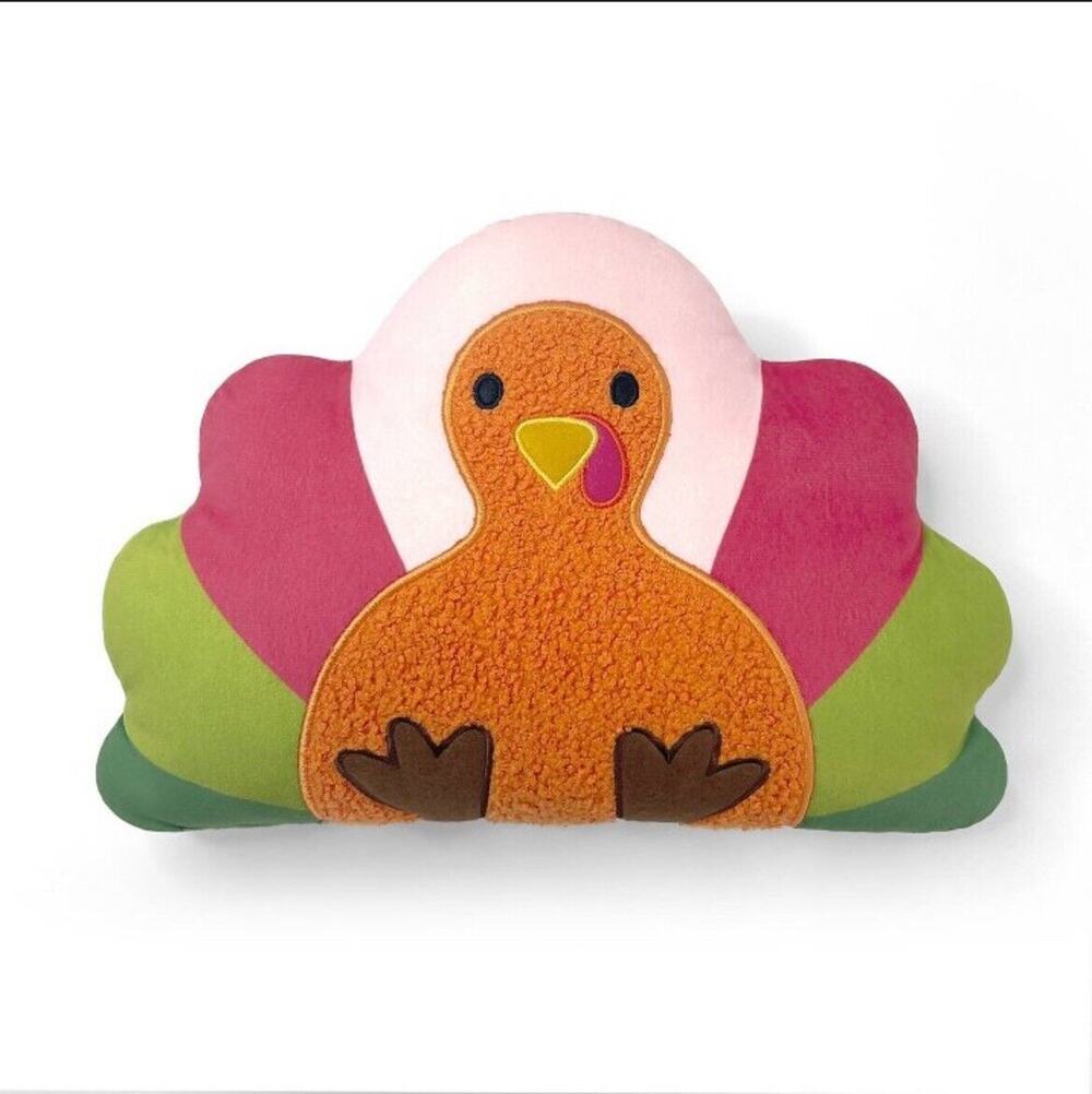 Target Bullseye's Playground Turkey Pillow - Fall Thanksgiving Decor NWT